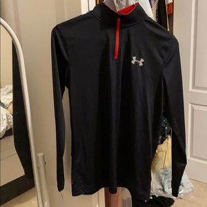 Under Armour youth large heat gear quarter zip